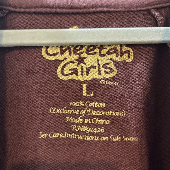 Cheetah Girls Zip Up Sweater Vintage Y2K Size Large - Picture 3 of 4